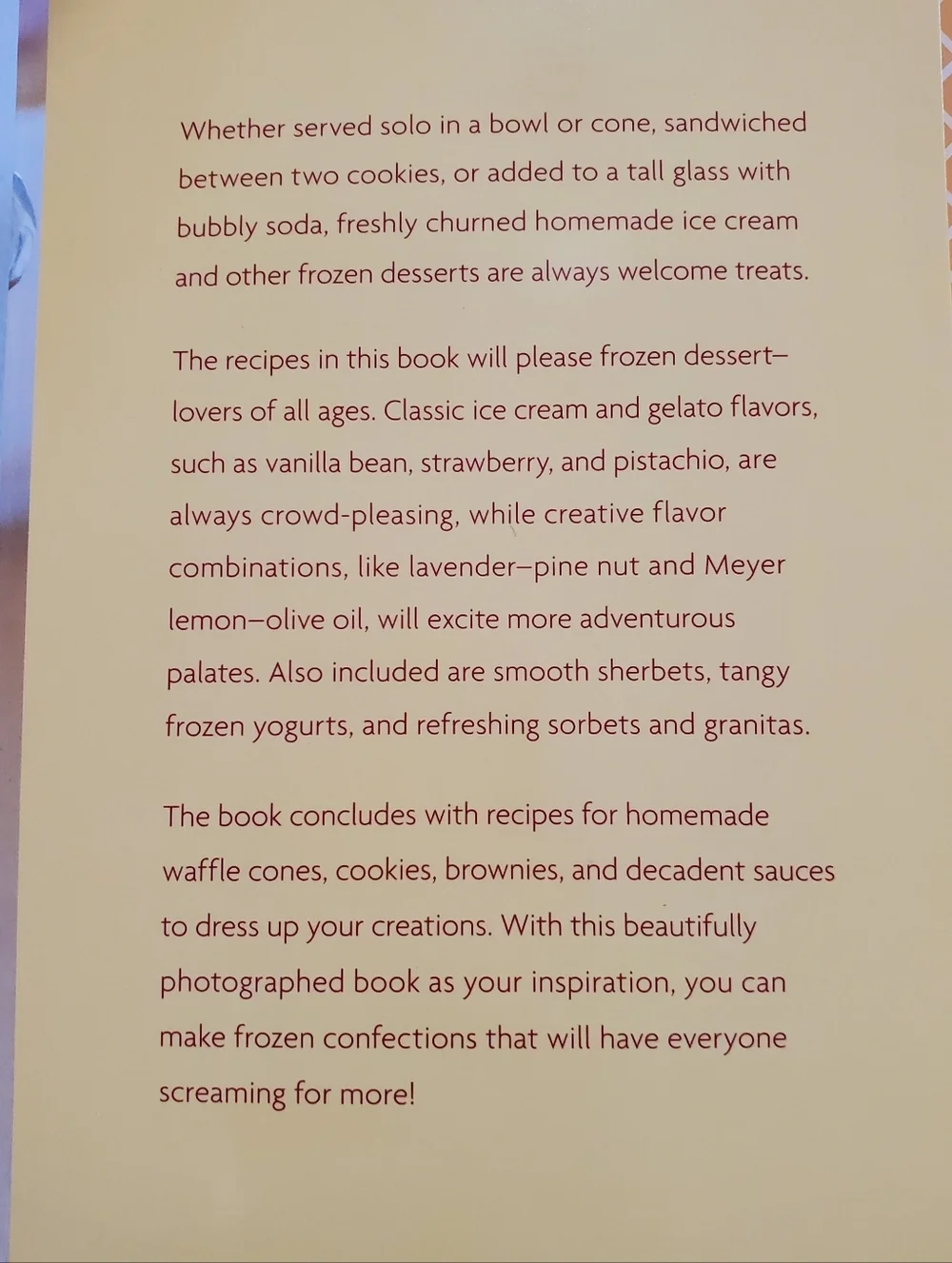 🟢 Sweet Scoops Shelly Kaldunski Ice Cream Gelato Sorbet Dessert Cookbook